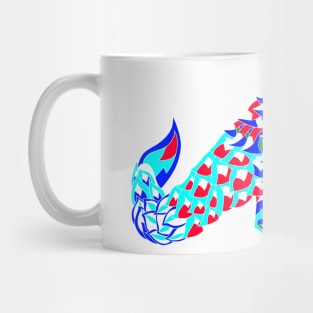 bright china pangolin armadillo ecopop pattern art Mug